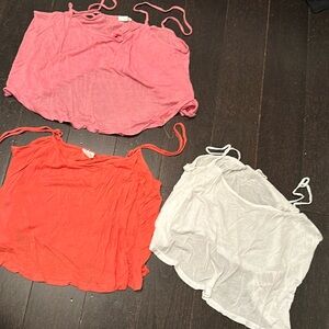Cropped cute summer tanks